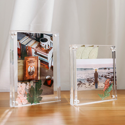 Porta-Retratos de Acrílico para Mesa e Parede