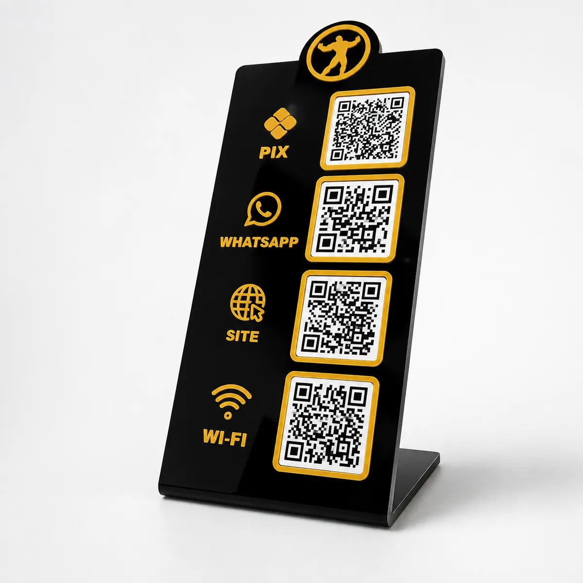 Placas Pix e QR Code Personalizadas em Acrílico