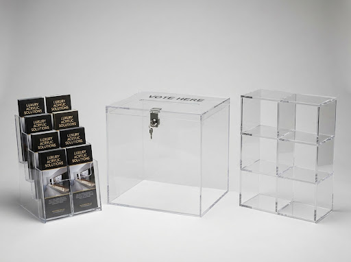 Organizadores personalizados em acrílico
